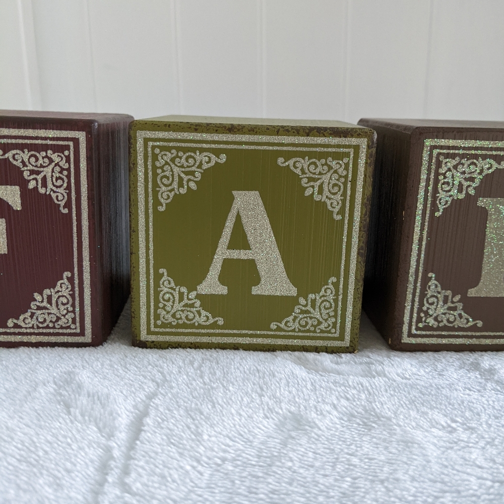 FALL Letter Cubes - Picture 3 of 11